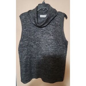maggie mcnaughton turtleneck sleeveless sweater gray nwt size 1X